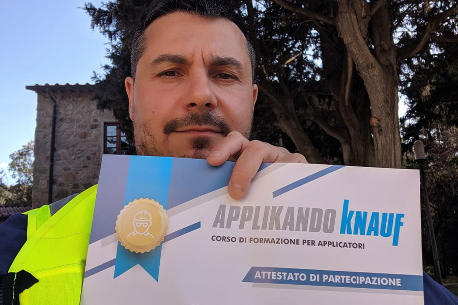 Attestato di partecipazione – Applikando Knauf